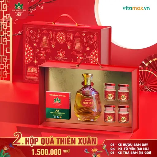 Set Quà Tặng Sâm Ngọc Linh "Thiên Xuân"