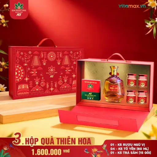 Hình Set Quà Tặng Sâm Ngọc Linh "Thiên Hoa" 3