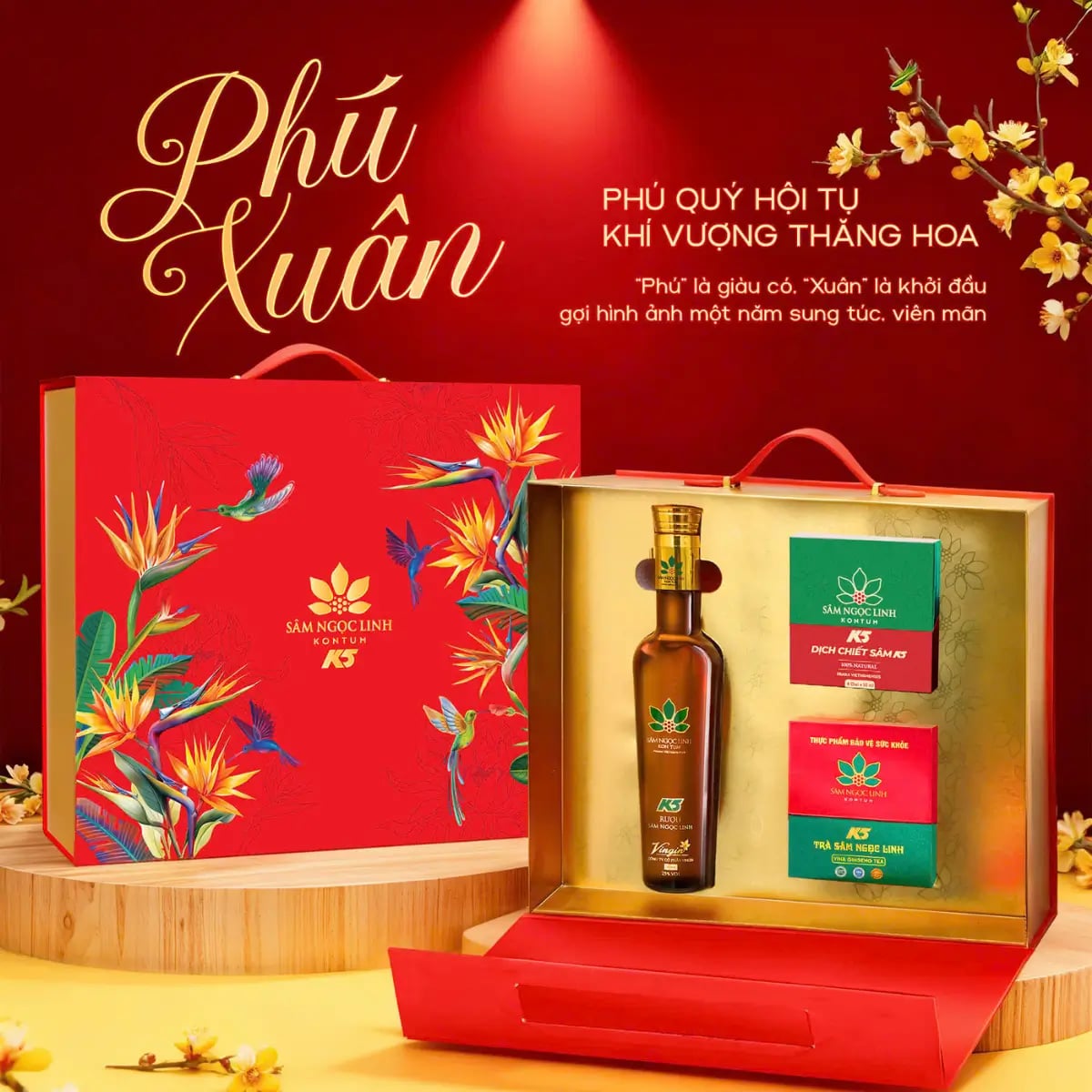 Hình Set Quà Tặng Sâm Ngọc Linh "Phú Xuân" 2