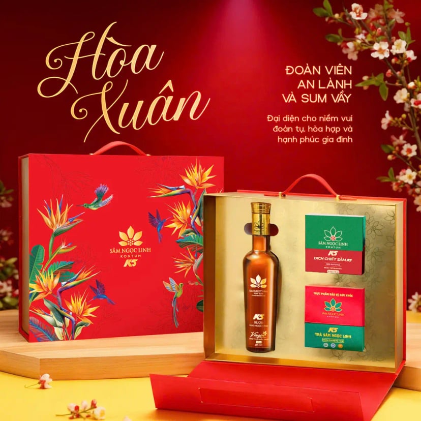 Hình Set Quà Tặng Sâm Ngọc Linh "Hoà Xuân" 2