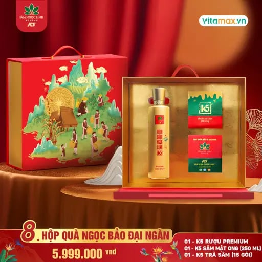 Set Quà Tặng Sâm Ngọc Linh "Ngọc Bảo Đại Ngàn"