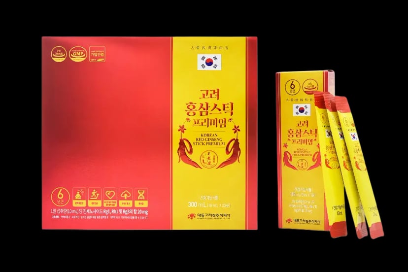 Hình Nước Hồng Sâm Hàn Quốc Daedong Premium Stick 30 gói stick 1