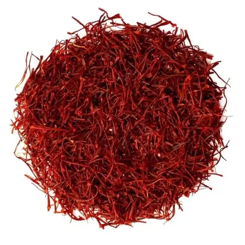 Hình Nhụy hoa nghệ tây Iran Bahraman Saffron Super Negin hộp tròn 1gram 4