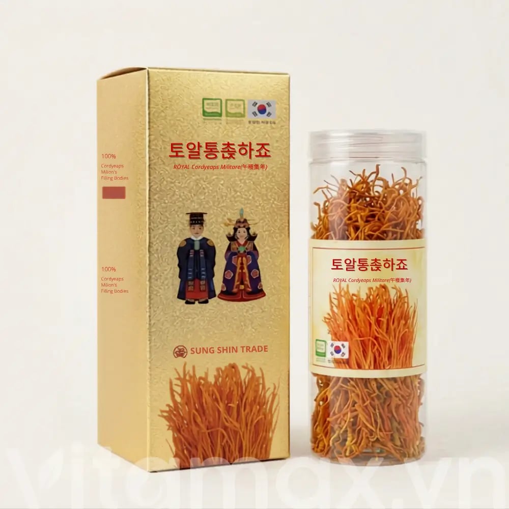Hình Nấm đông trùng hạ thảo sấy khô Daedong Hàn Quốc 100g 6