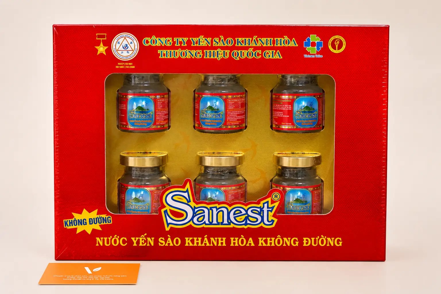 Hình Yến Sào Sanest Khánh Hòa Hộp 6 Lọ - không đường 1
