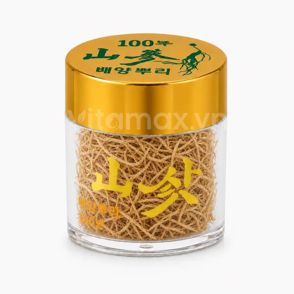 Hình Sâm Núi Jinsansam cao cấp hộp 15 rễ sâm 4