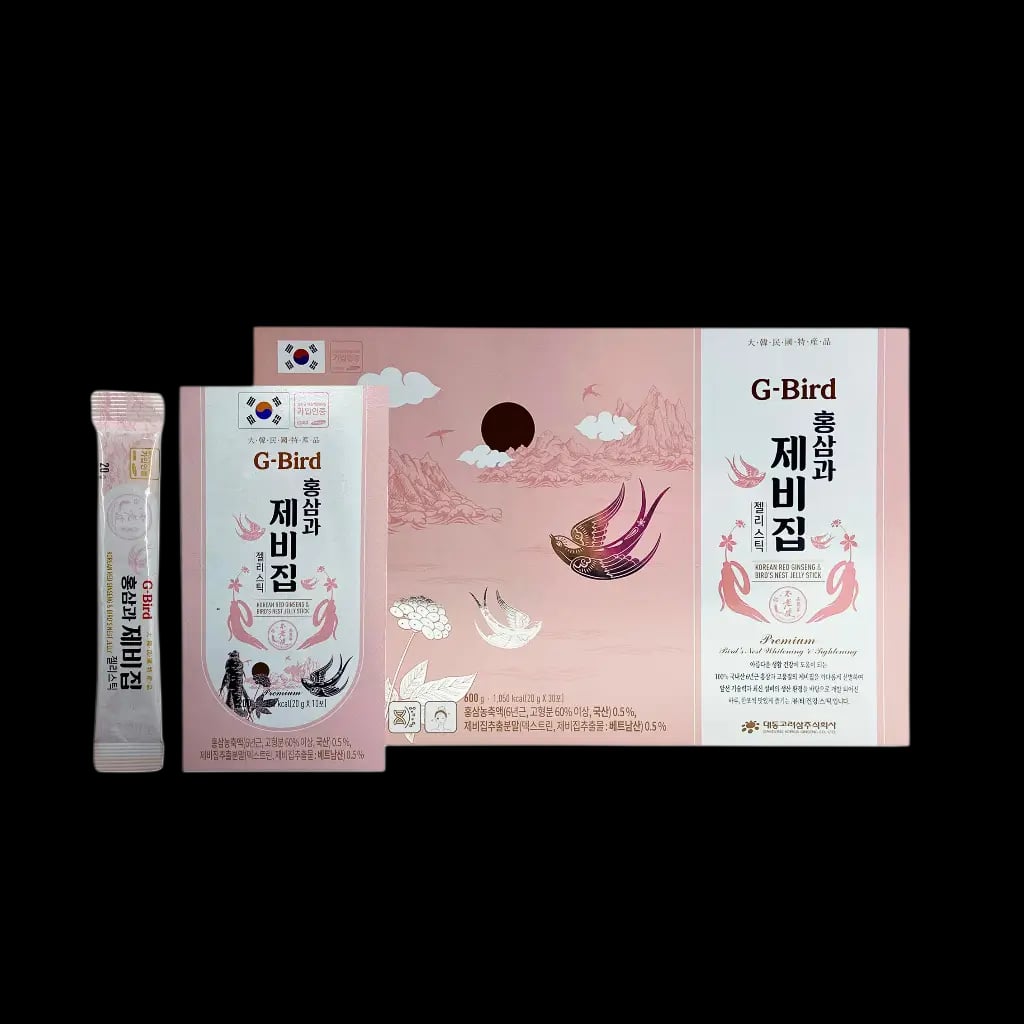 Hình Thạch hồng sâm yến sào G-BIRD 30 stick 2
