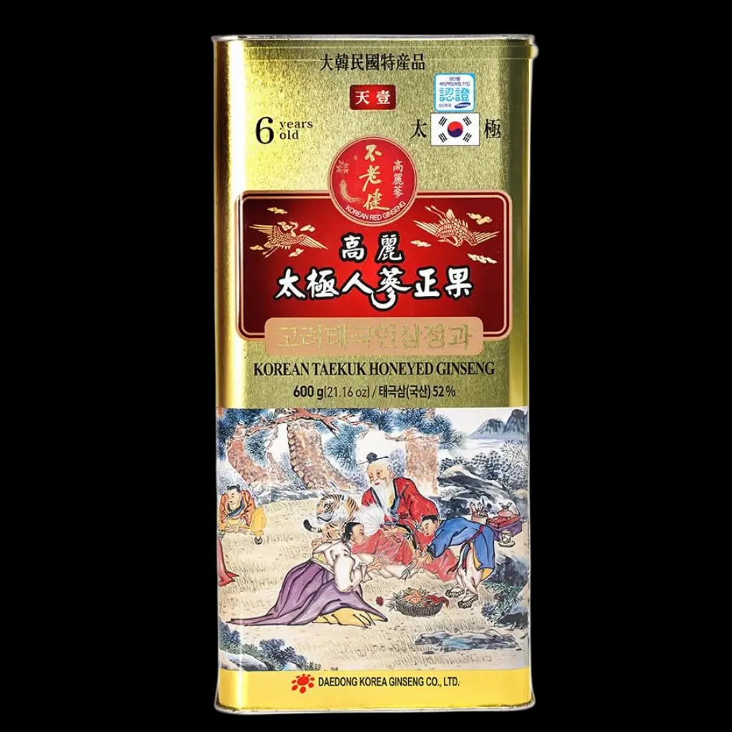 Hình Thái cực sâm tẩm mật ong Daedong lớp thiên sâm hộp thiếc 2
