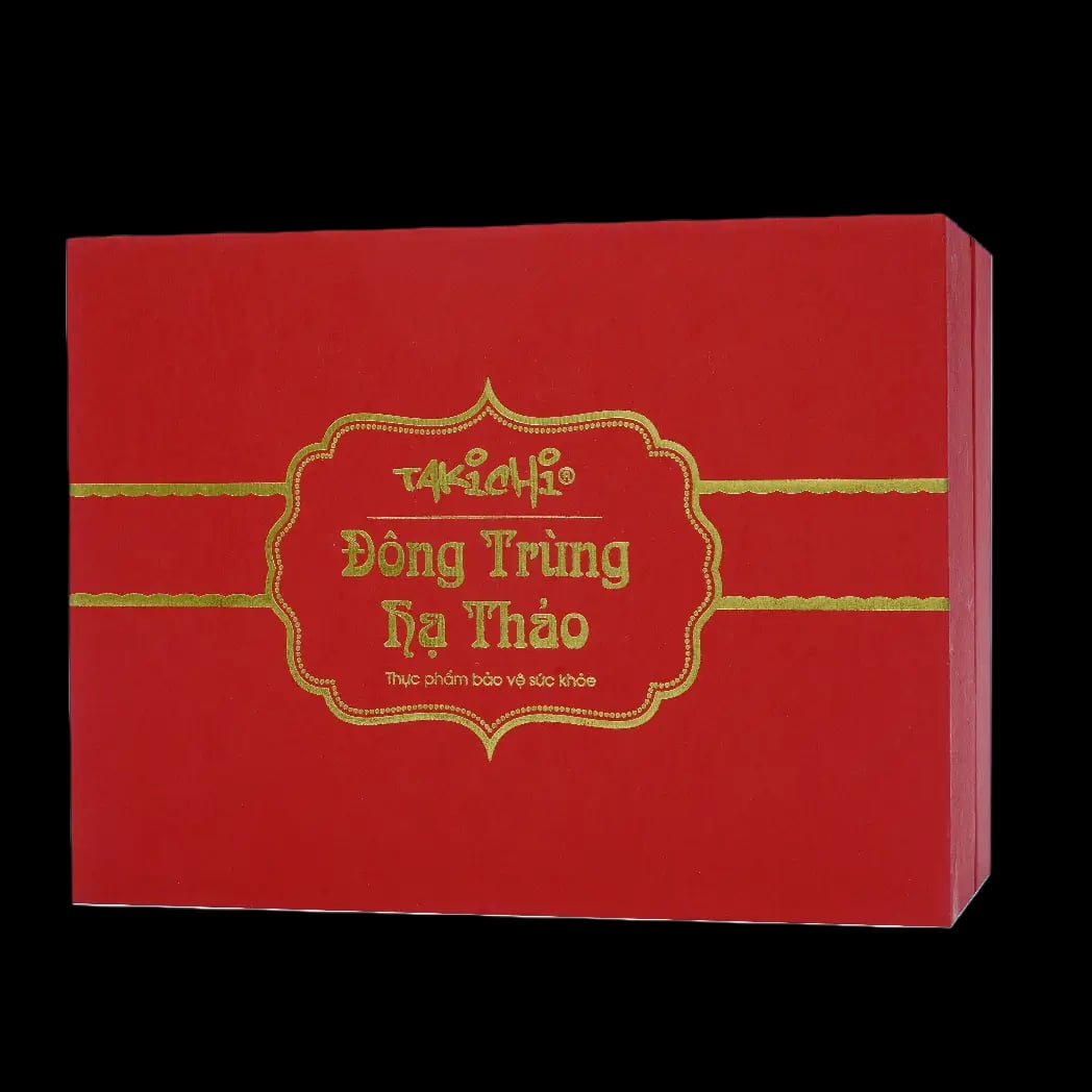 Hình Đông trùng hạ thảo sấy thăng hoa hộp quà tặng Takichi 25g 1