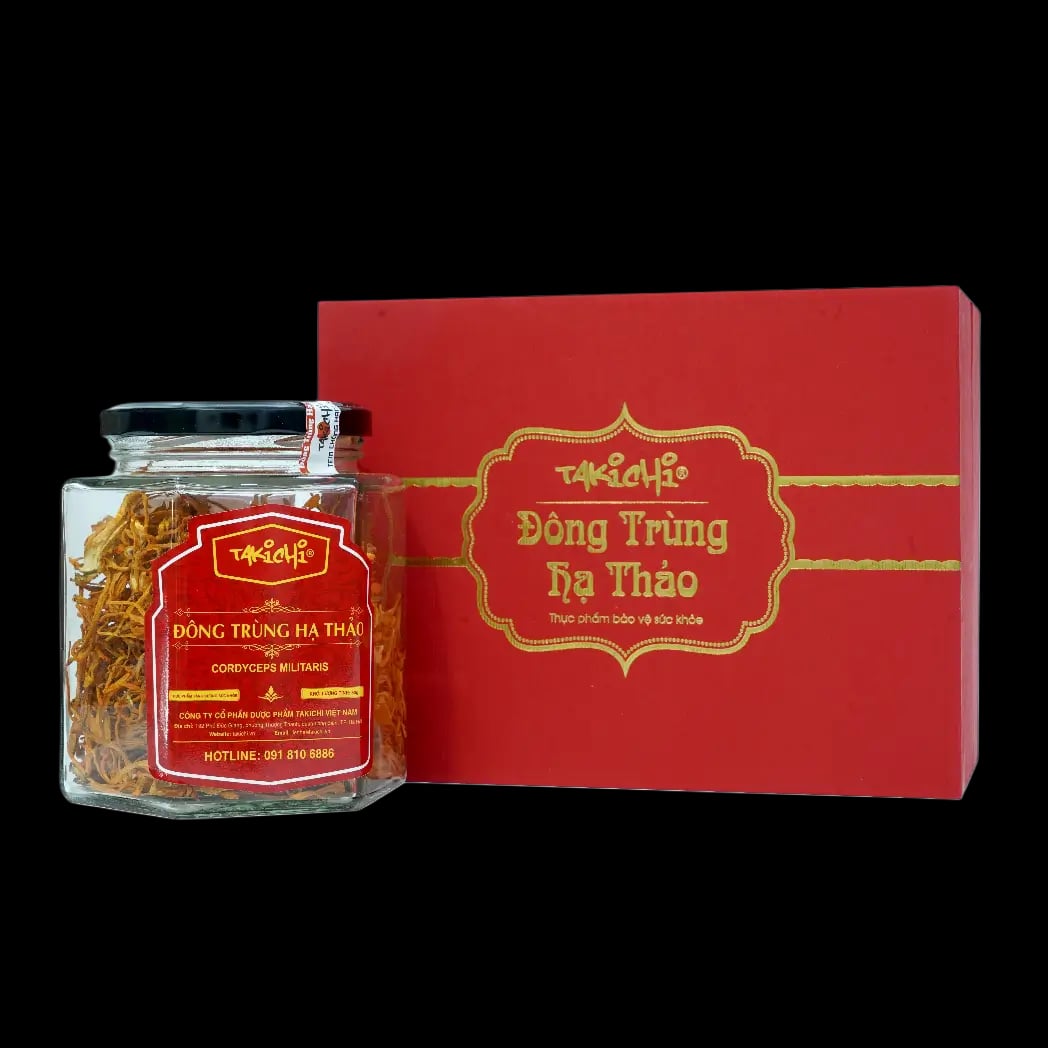 Hình Đông trùng hạ thảo sấy thăng hoa hộp quà tặng Takichi 25g 3