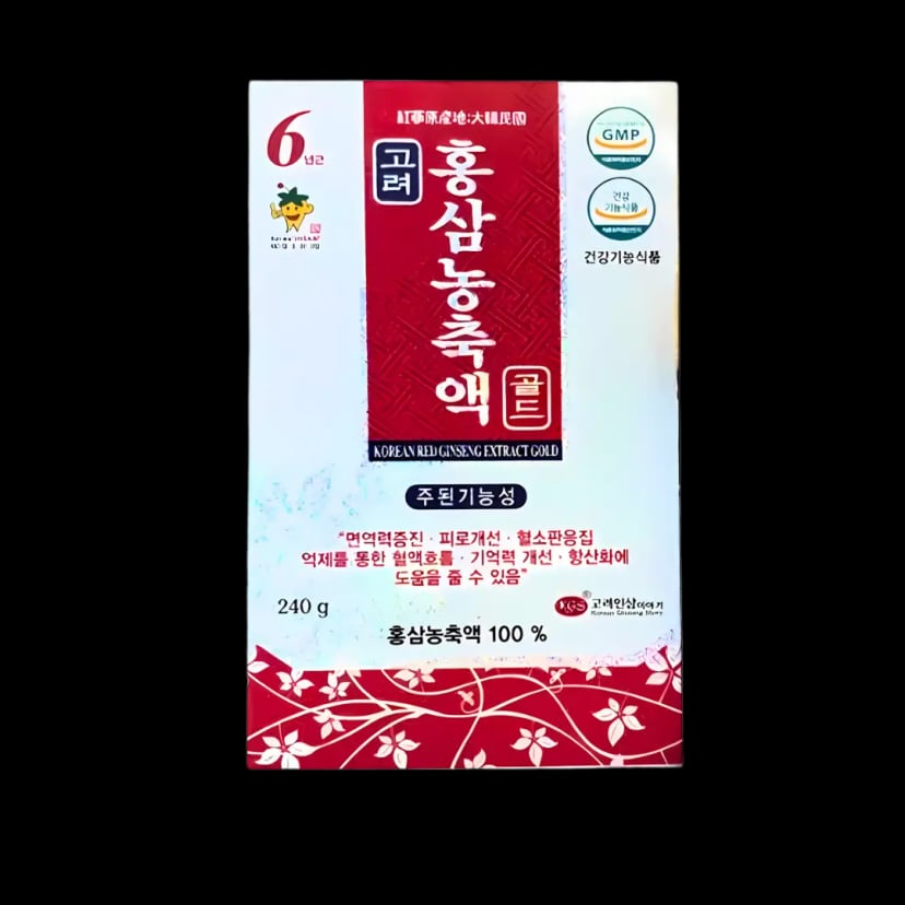 Hình Cao hồng sâm ánh bạc gold KGS 4.5mg/g 240g 2