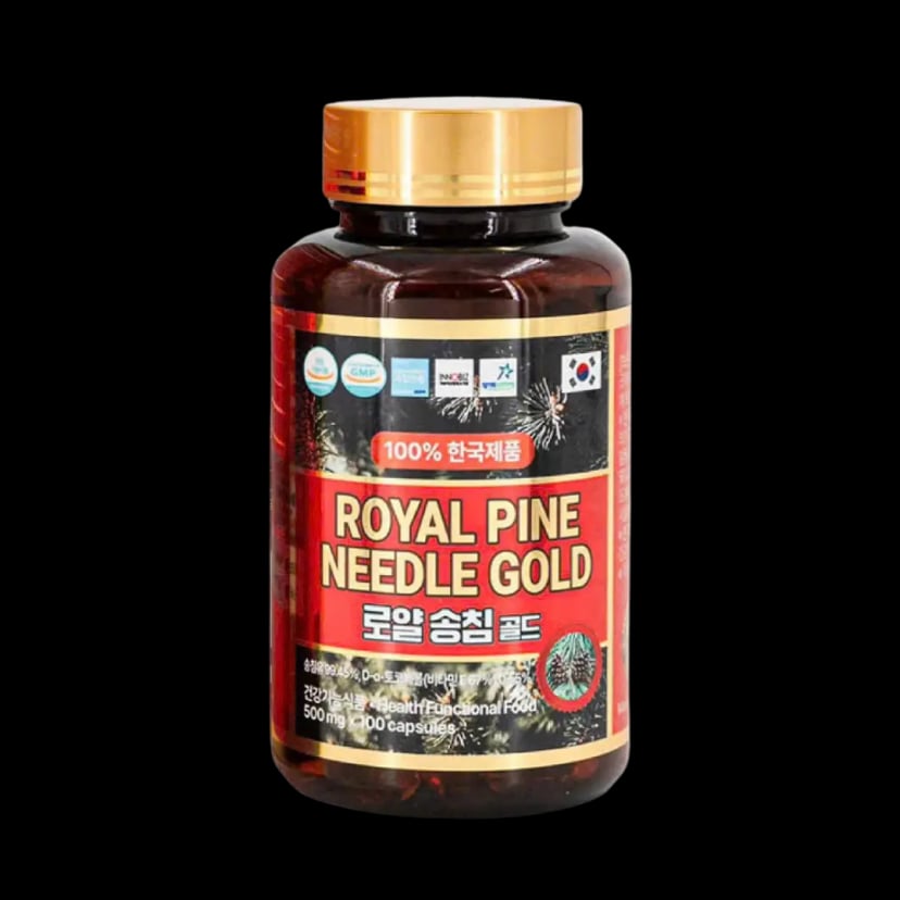 Hình Tinh dầu thông đỏ Royal Pine Needle Gold hộp 100 viên x 500mg 2