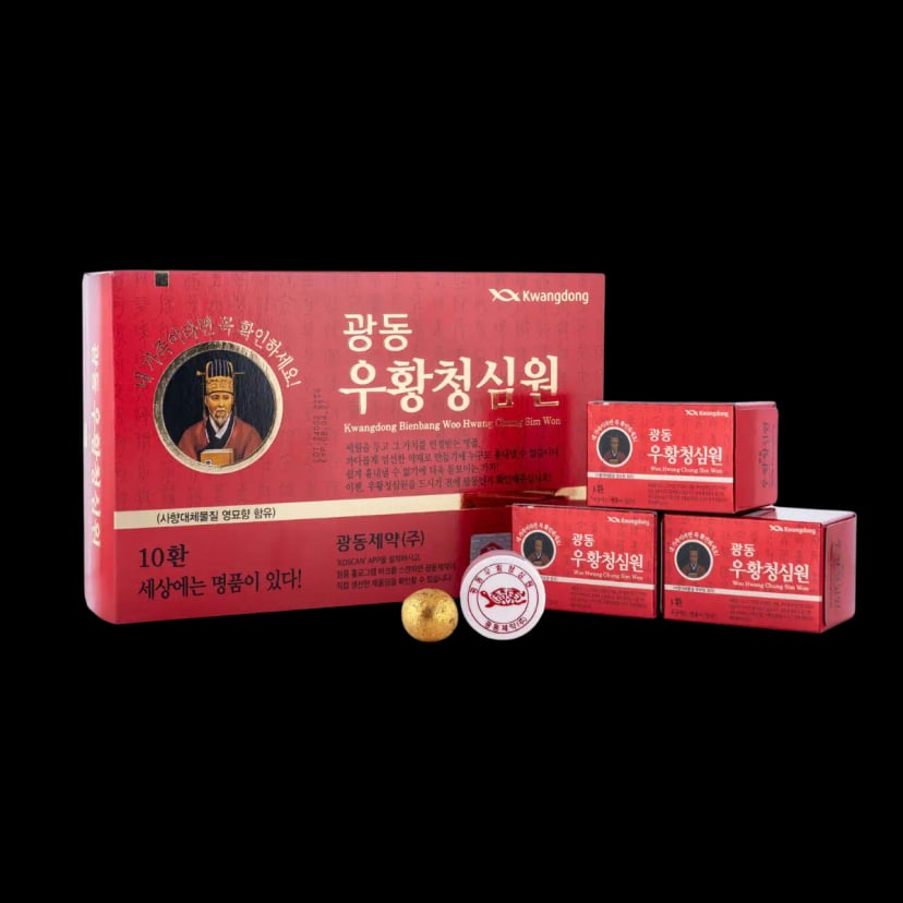 Hình An Cung Vũ Hoàng Thanh Tâm Kwangdong Hàn Quốc hộp giấy đỏ 10 viên 1