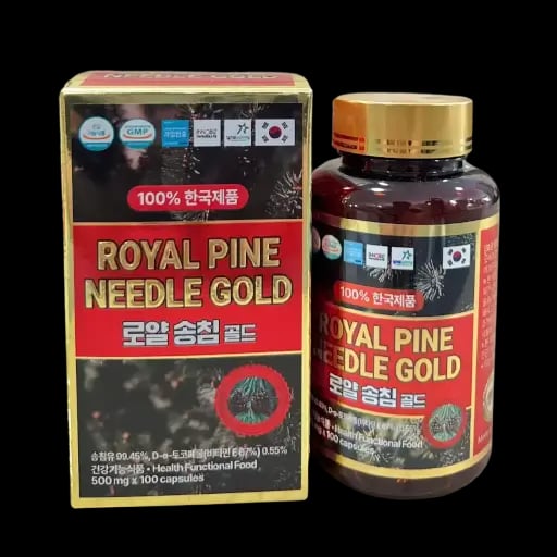 Hình Tinh dầu thông đỏ Royal Pine Needle Gold hộp 100 viên x 500mg 4
