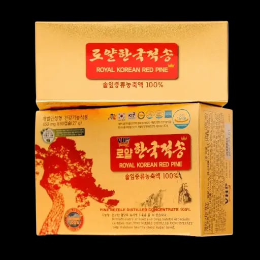 Viên tinh dầu thông đỏ Hoàng Gia Hàn Quốc 120 viên