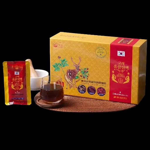 Hình Nước Sâm Nhung Hươu Táo Đỏ Hàn Quốc Daedong 30 gói 4