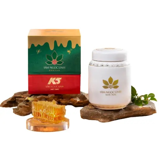 Sâm Ngọc Linh Cắt Lát Ngâm Mật Ong Kontum K5 Hũ 100ml