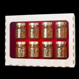 Yến sào chưng đông trùng hạ thảo Vnherbs hộp gỗ 8 lọ