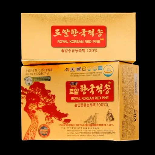 Tinh dầu thông đỏ Hoàng Gia Hàn Quốc Royal hộp 120 viên x 450mg