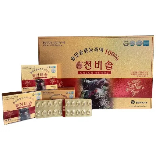 Viên Tinh Dầu Thông Đỏ Cheon Bi Sol Hàn Quốc 180 Viên