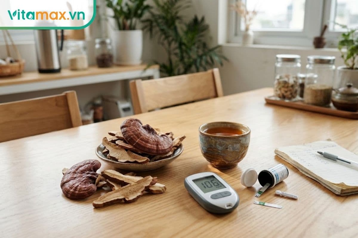 Tiểu đường có uống được nấm linh chi không? Tác dụng và lưu ý khi dùng