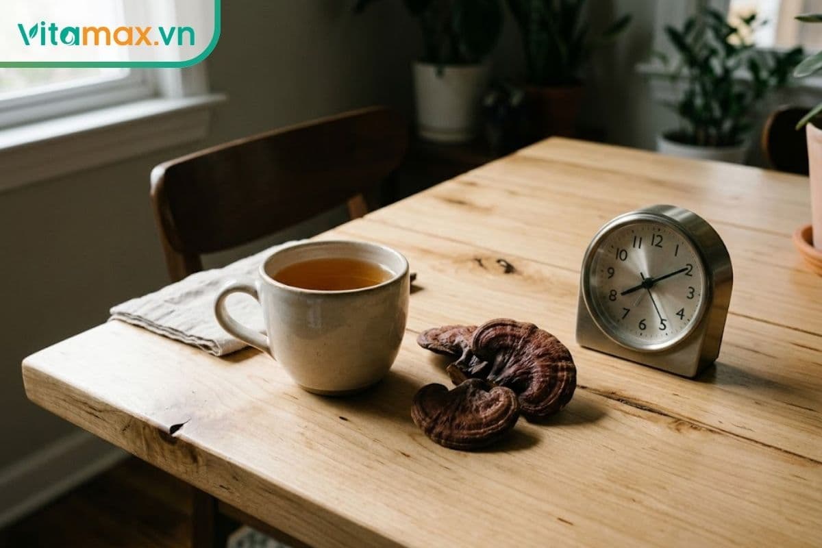 Uống nấm linh chi vào lúc nào tốt nhất để hấp thu dưỡng chất?