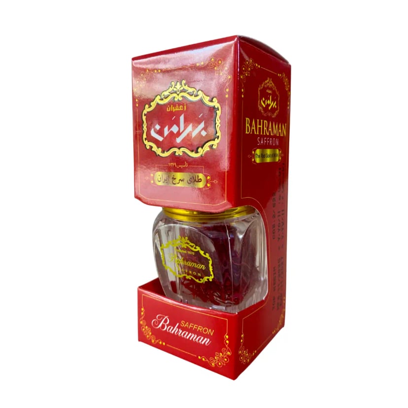 Hình Nhụy hoa nghệ tây Iran Bahraman Saffron Super Negin hộp cao 1gram 3