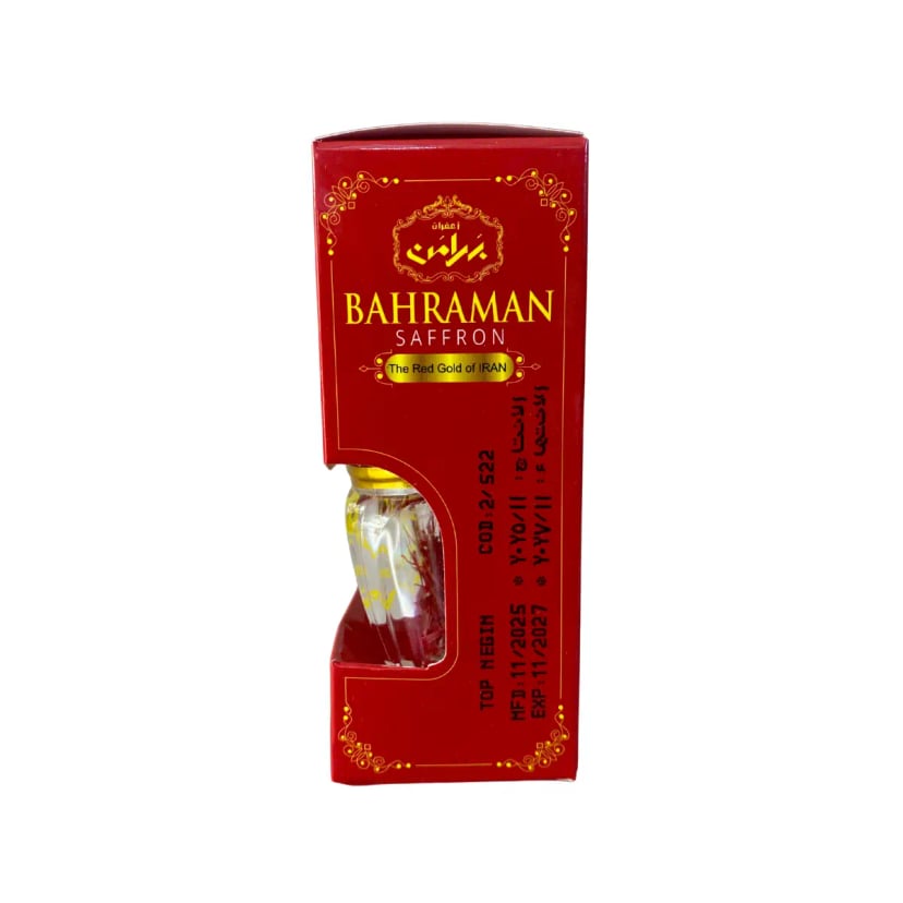 Hình Nhụy hoa nghệ tây Iran Bahraman Saffron Super Negin hộp cao 1gram 4