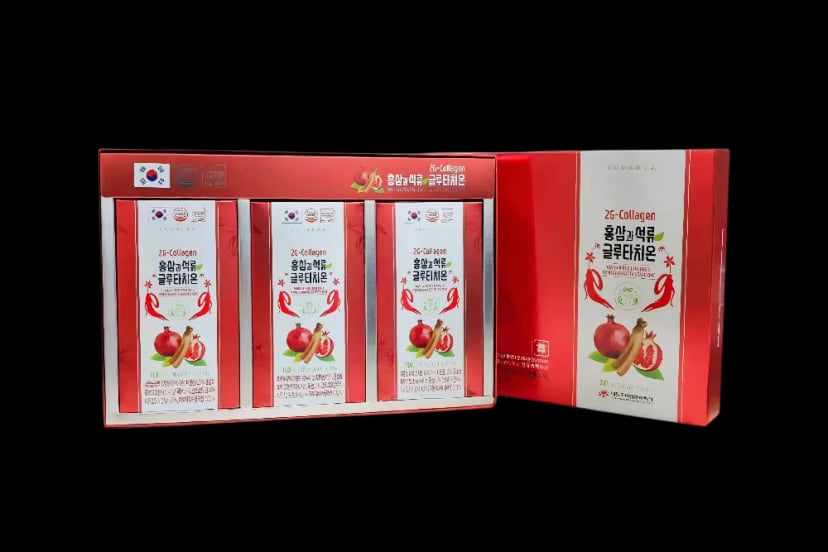 Hình Nước Hồng Sâm Lựu Đỏ Bổ Sung Collagen Daedong 30 gói 1