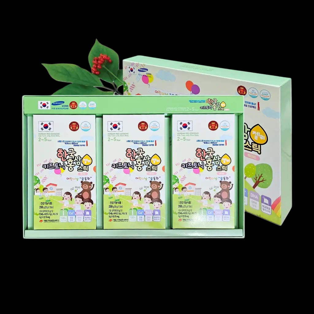 Hình Thạch hồng sâm trẻ em Daedong 2-5 tuổi hộp 30 gói x 20g 1