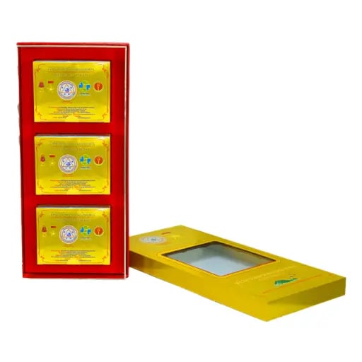 Yến Đảo Thiên Nhiên Tinh Chế Hộp Quà Tặng Gồm 3 Hộp 5g - 012G