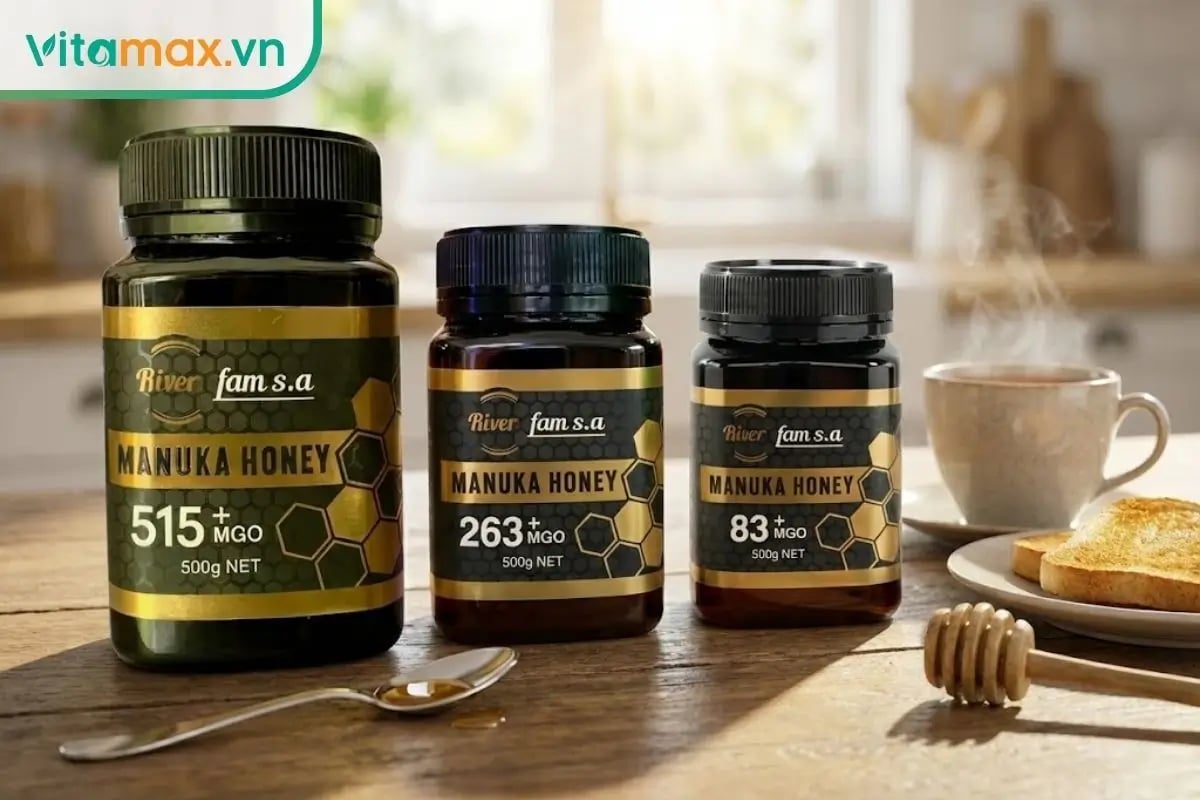 Hình Mật ong Manuka Úc RiverFAM 515+ MGO 250g 6
