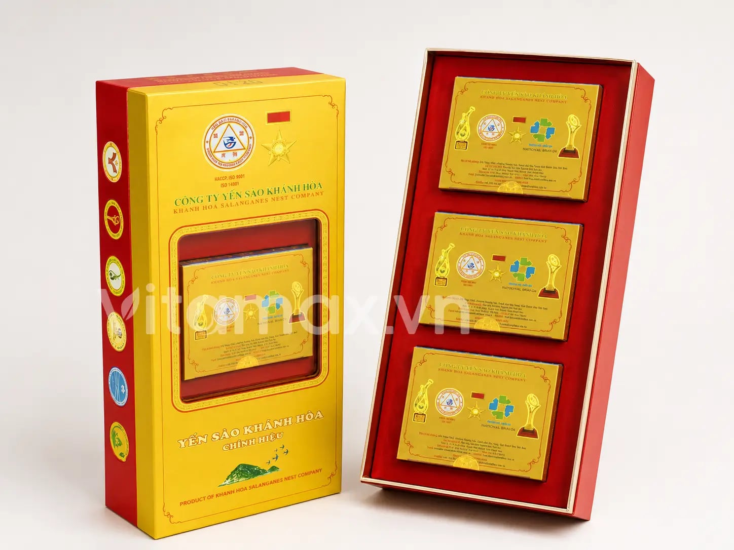 Hình Yến Đảo Thiên Nhiên Tinh Chế Hộp Quà Tặng Gồm 3 Hộp 5g - 012G 3