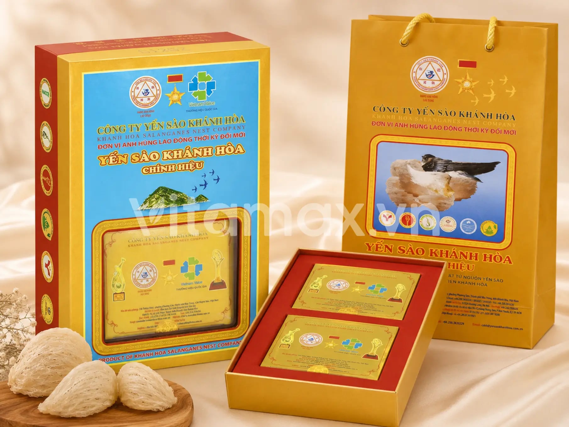 Hình Yến Đảo Thiên Nhiên Tinh Chế Hộp Quà Tặng Gồm 2 Hộp 5g - 012G2 3