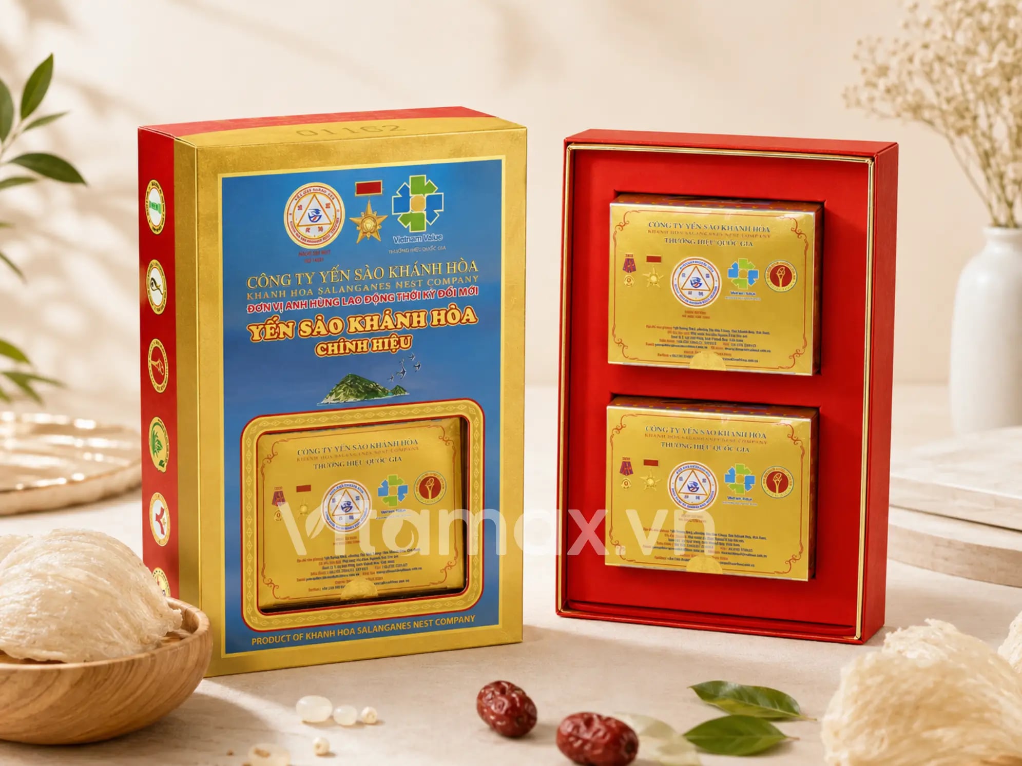 Hình Yến Đảo Thiên Nhiên Tinh Chế Hộp Quà Tặng Gồm 2 Hộp 3g - 011G2 3