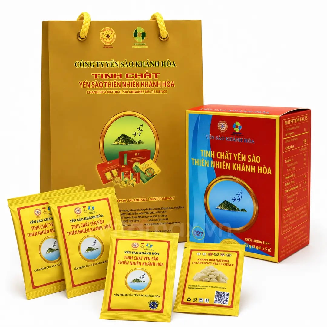 Hình Tinh chất Yến sào Khánh Hòa hộp 5 gói 5G - 027 1