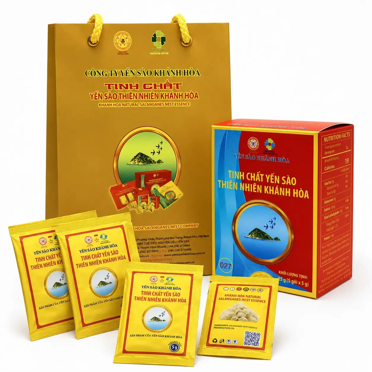 Tinh chất Yến sào Khánh Hòa hộp 5 gói 5G - 027