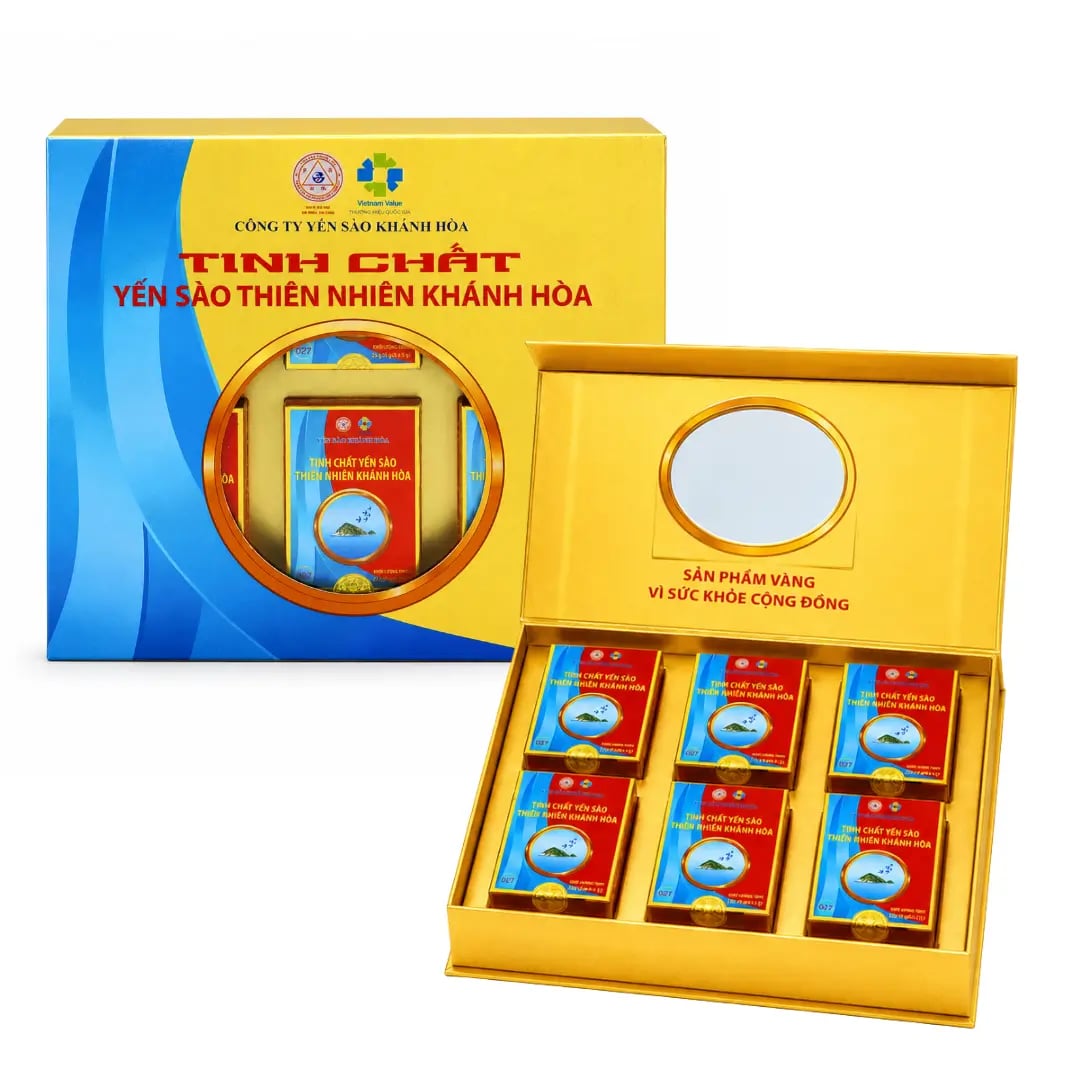 Hình Tinh chất Yến sào Khánh Hòa Hộp 150G (6 Hộp x 5 Gói x 5G) - 030G 6
