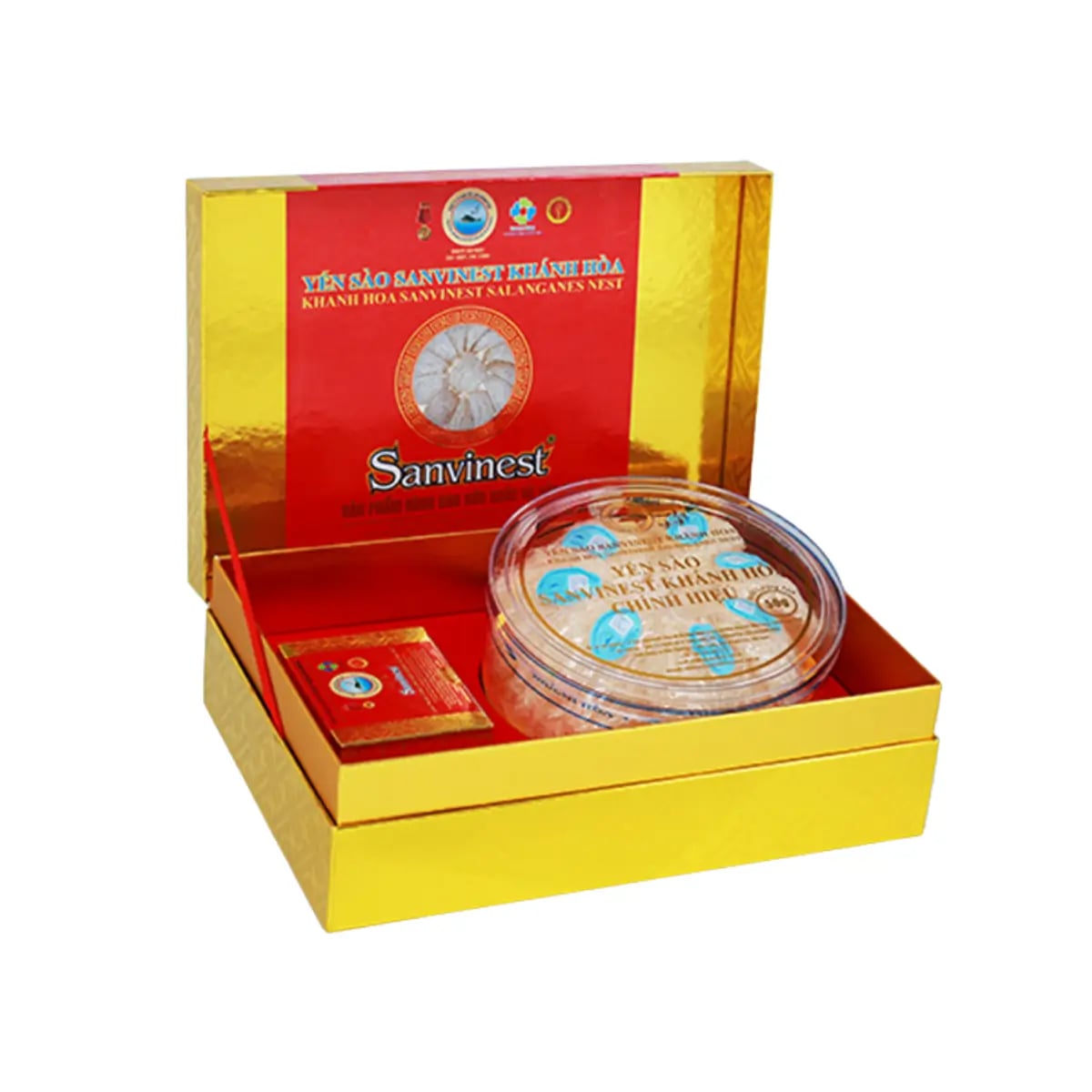 Hình Yến Sào Sanvinest Tinh Chế Dạng Tổ Hộp Quà Tặng 50G - V650/Q650 2