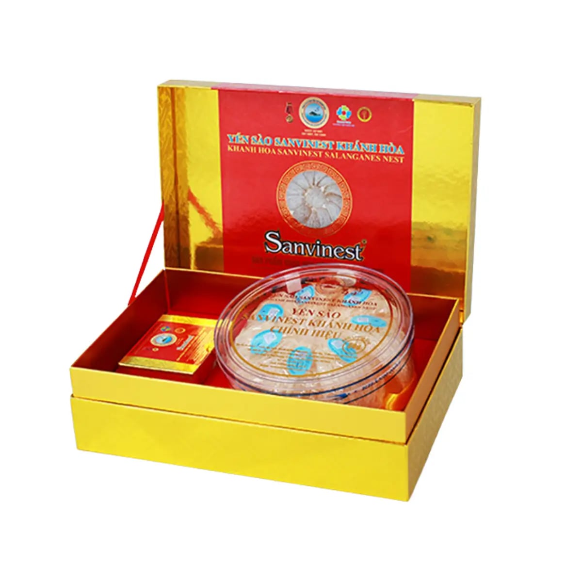 Hình Yến Sào Sanvinest Tinh Chế Dạng Tổ Hộp Quà Tặng 50G - V650/Q650 3