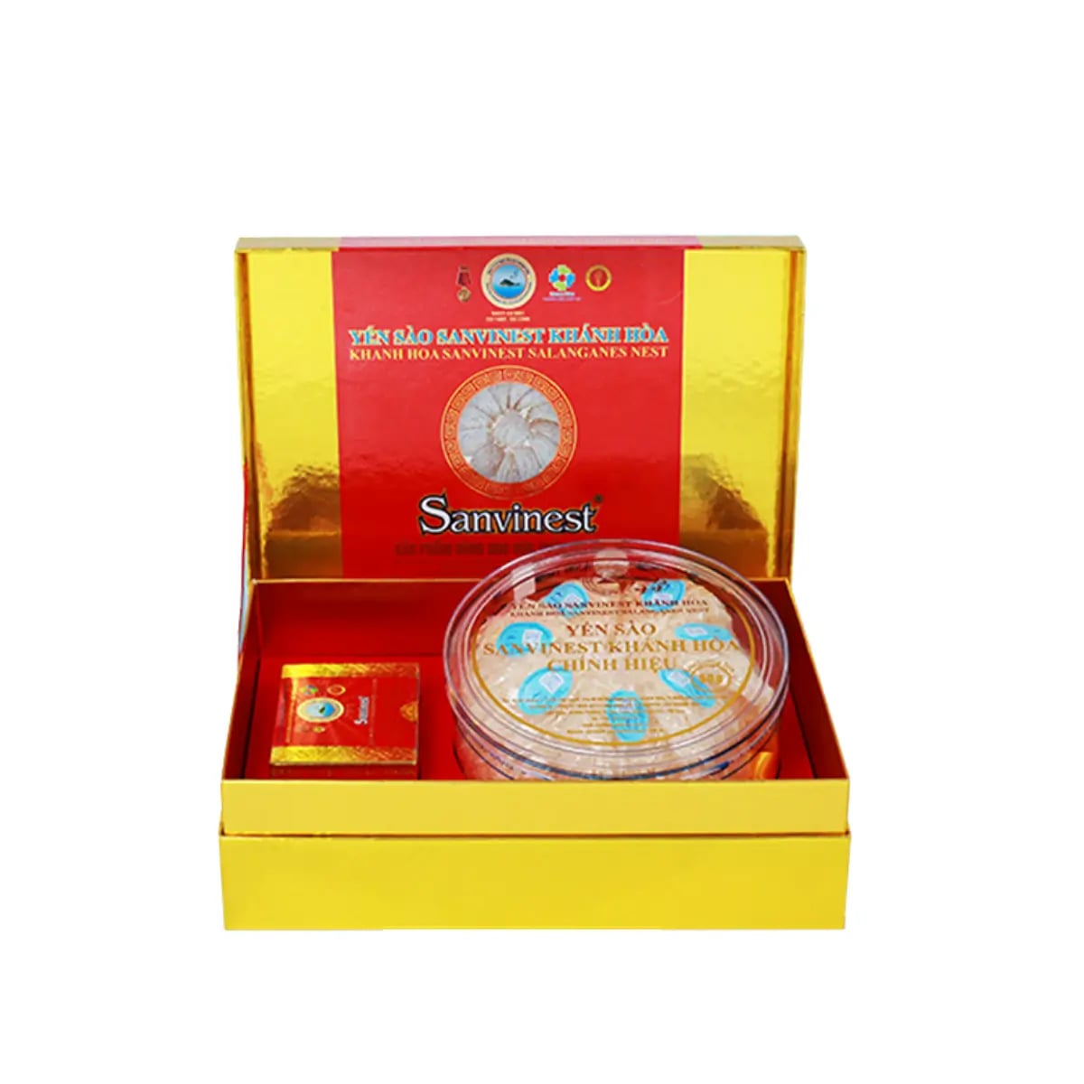 Hình Yến Sào Sanvinest Tinh Chế Dạng Tổ Hộp Quà Tặng 50G - V650/Q650 4