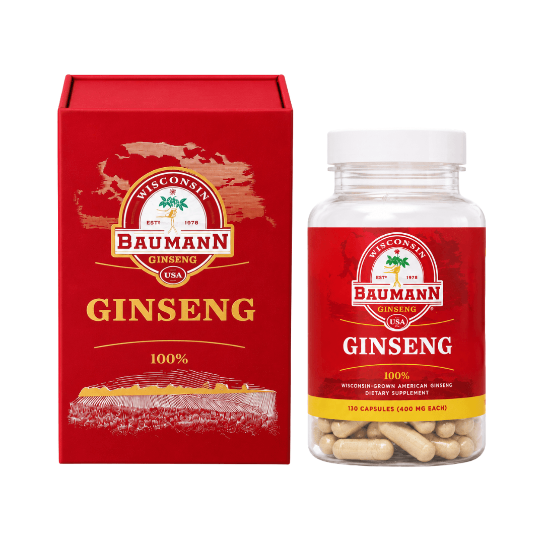 Hình Nhân Sâm Mỹ Baumann Wisconsin Dạng Viên - Hũ 130 Viên 3
