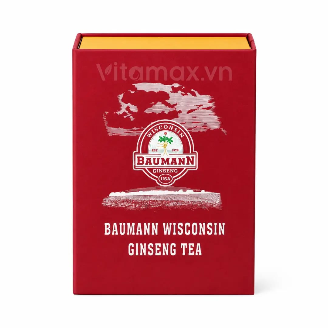 Hình Nhân Sâm Mỹ Baumann Wisconsin Dạng Trà Túi Lọc - Hộp 5 Gói 2
