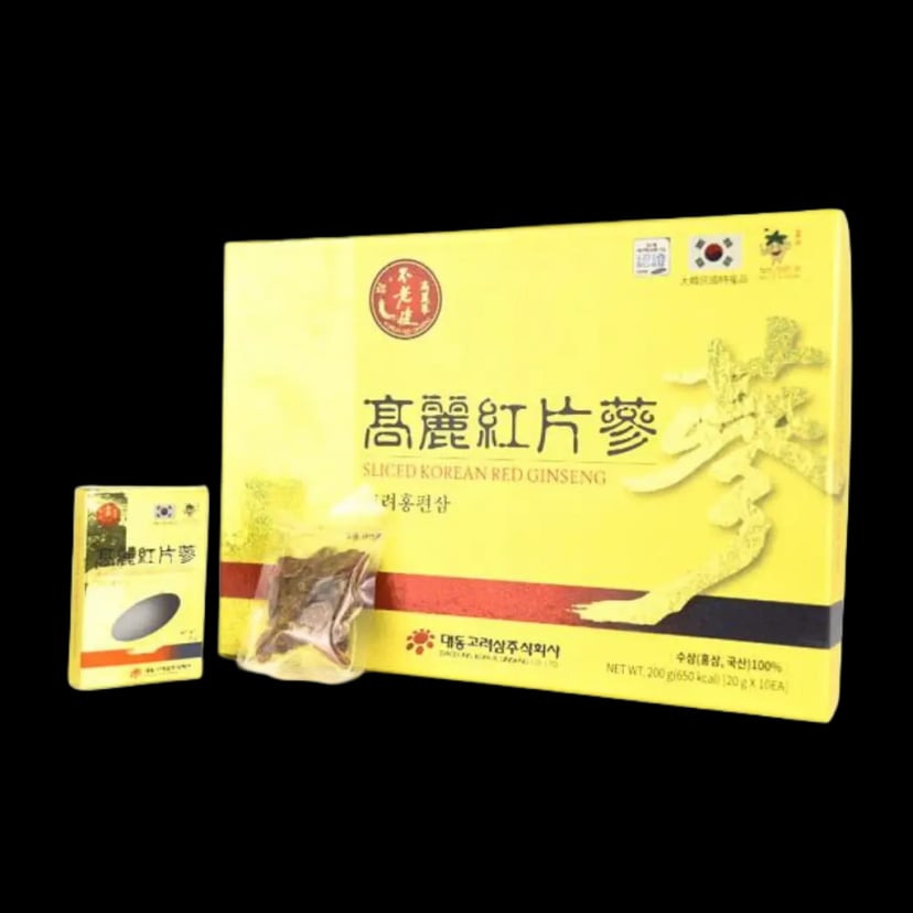 Hình Hồng sâm khô thái lát Daedong 10 gói 1