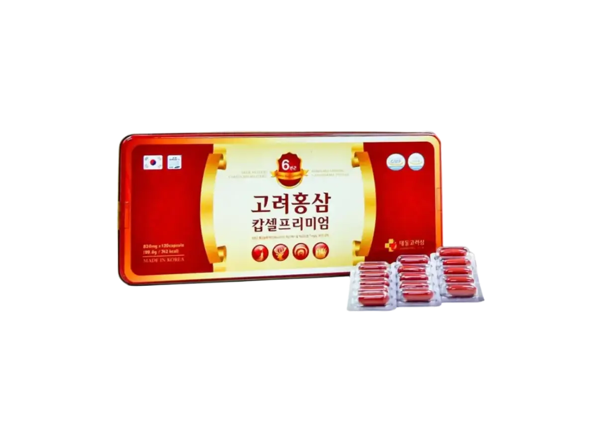 Viên hồng sâm nhung hươu linh chi đông trùng Daedong