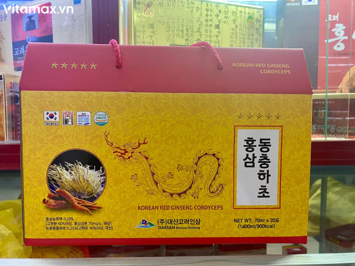 Nước Hồng Sâm Đông Trùng Hạ Thảo Daesan 20 gói