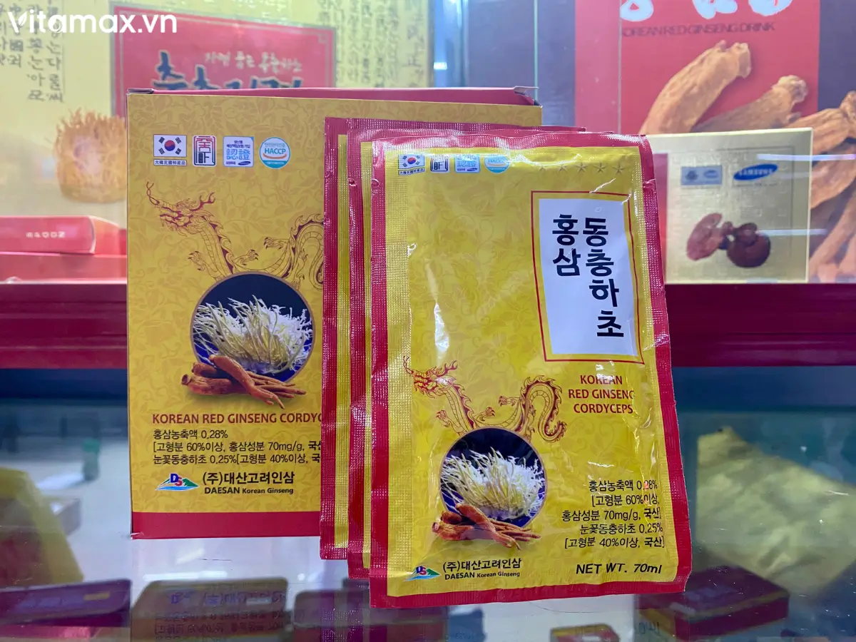 Nước Hồng Sâm Đông Trùng Hạ Thảo Daesan 20 gói