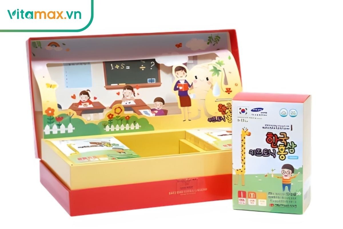 Thạch hồng sâm Hàn Quốc dạng stick cho bé dễ uống