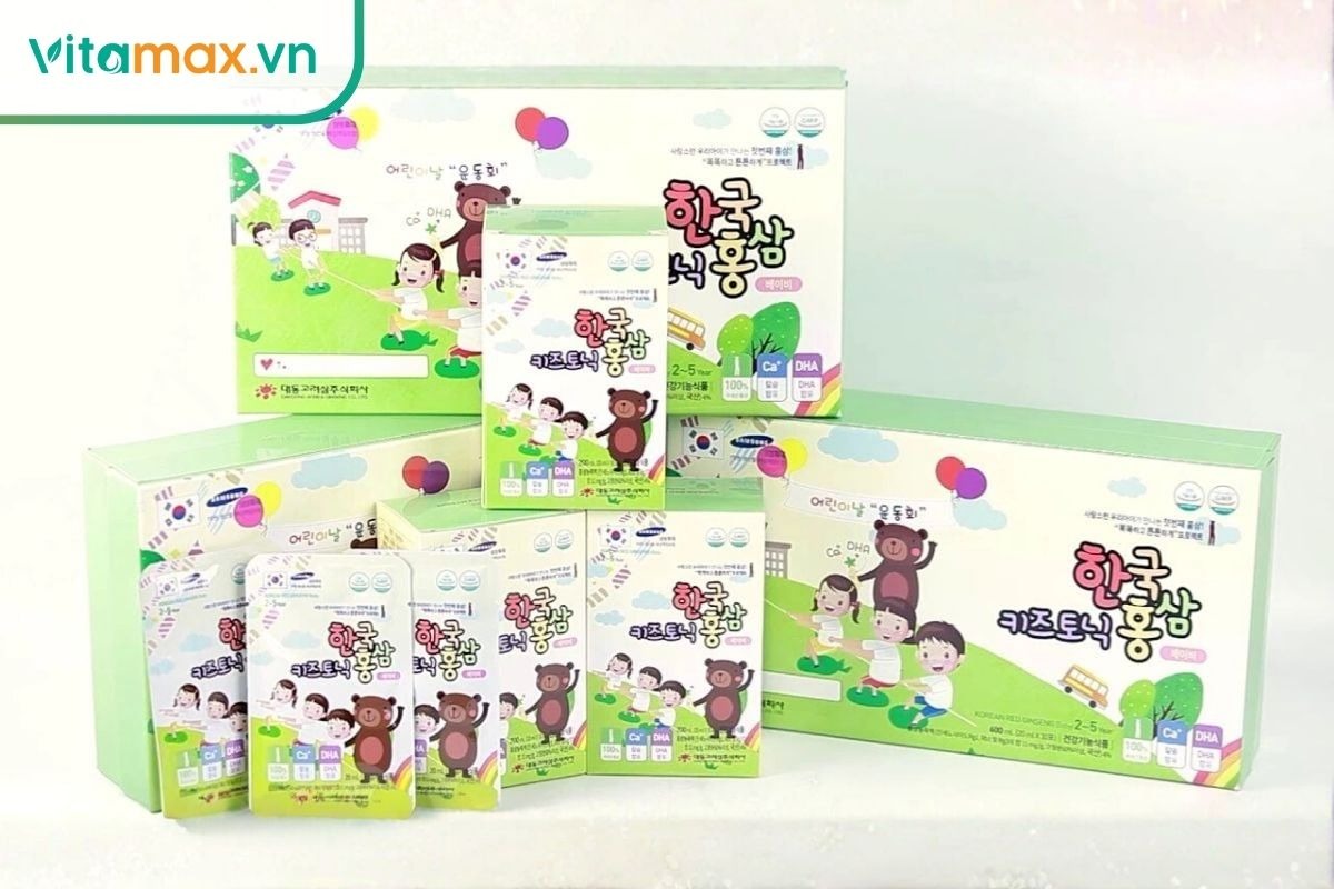 Thạch hồng sâm Hàn Quốc cho bé chính hãng tại Vitamax