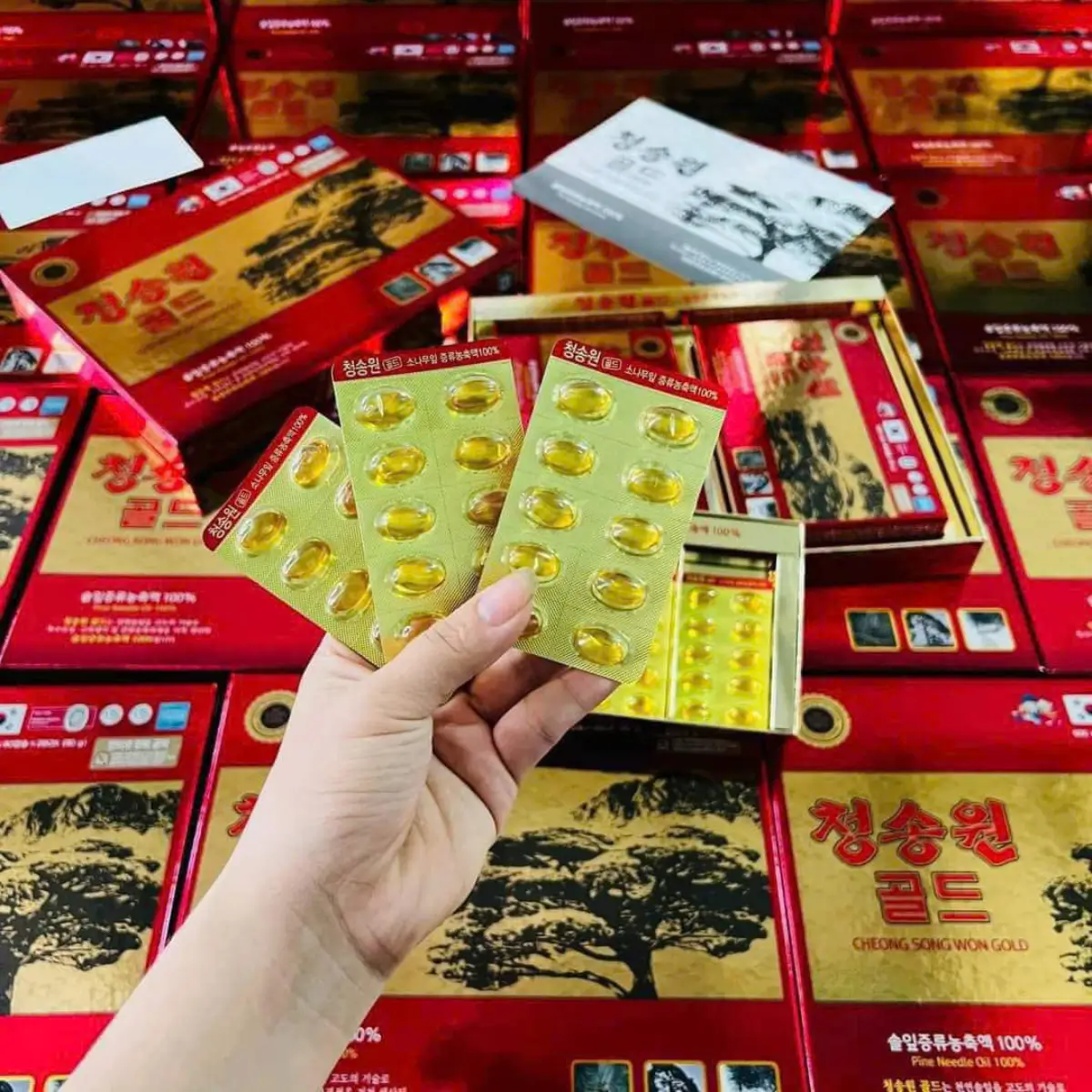 Tinh dầu thông đỏ chính hãng Hàn Quốc CheongSongWon Gold